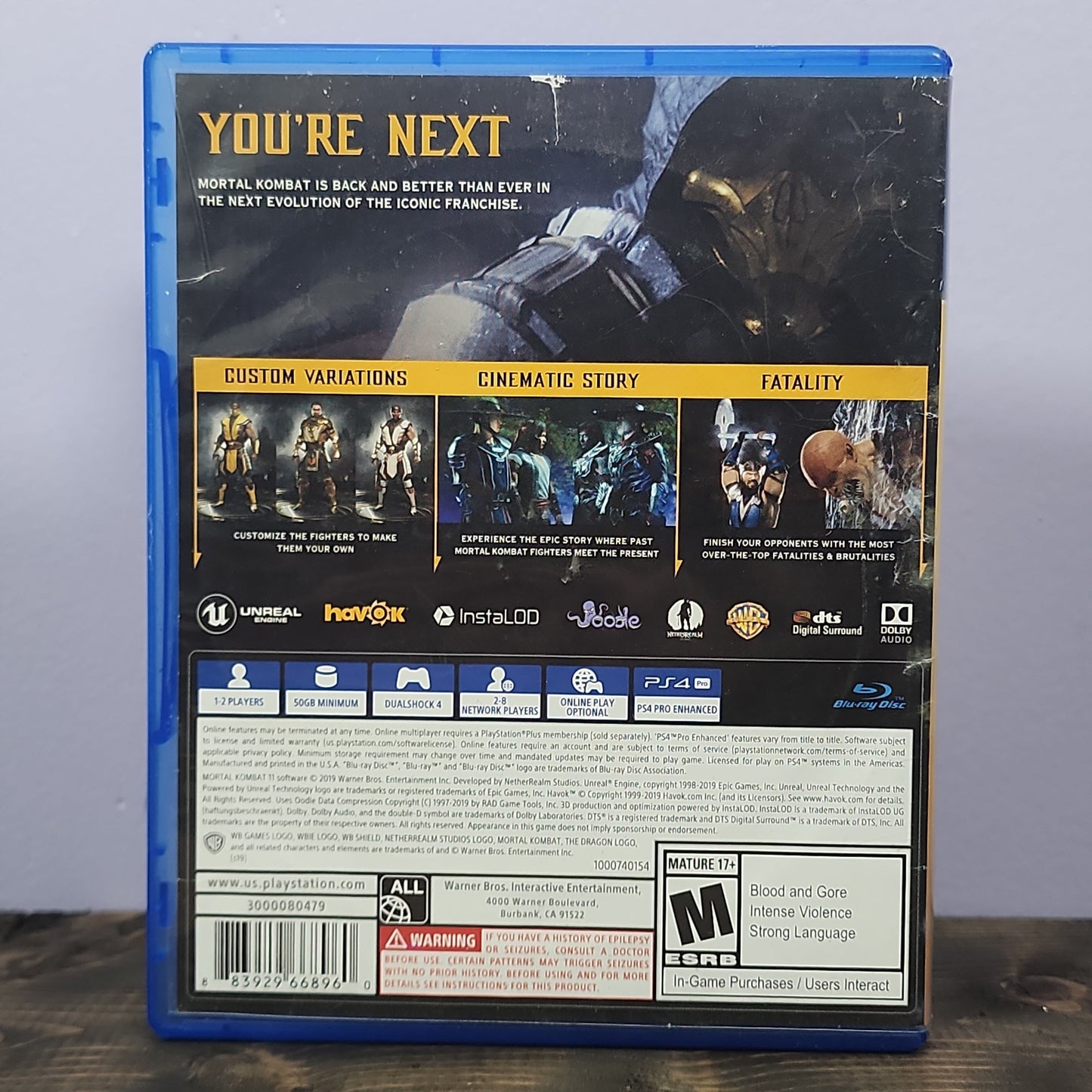 Playstation 4 - Mortal Kombat 11 Retrograde Collectibles 2D, 3D, Action, CIB, Fighting, Gore, M Rated, Mortal Kombat, NetherRealm, Playstation, Playstation 4 Preowned Video Game 