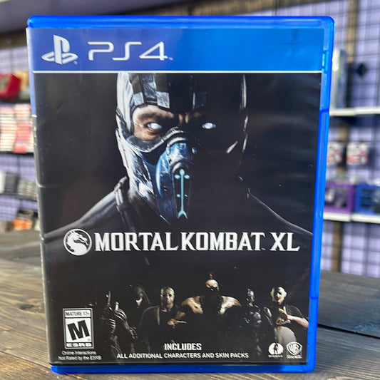 Playstation 4 - Mortal Kombat XL Retrograde Collectibles 2D Fighter, Action, Alien, CIB, Fighting, Gore, Jason Vorhees, Leatherface, MK, Mortal Kombat, Multi Preowned Video Game 