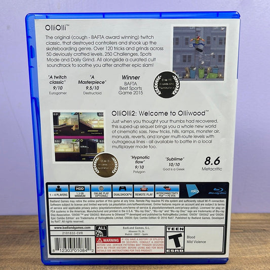 Playstation 4 - Olliolli [Epic Combo Edition] Retrograde Collectibles Badland Games, CIB, Epic Combo Edition, Olliolli, Playstation, Playstation 4, PS4 Preowned Video Game 