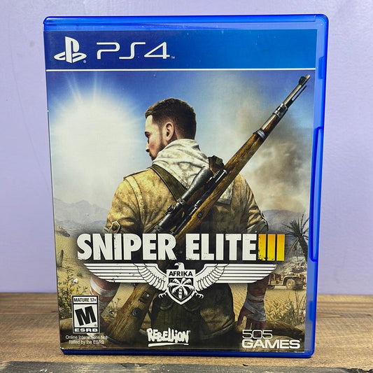 Playstation 4 - Sniper Elite III Retrograde Collectibles 505 Games, Action, CIB, Historical, Playstation, Playstation 4, PS4, Shooter, Sniper Elite Preowned Video Game 