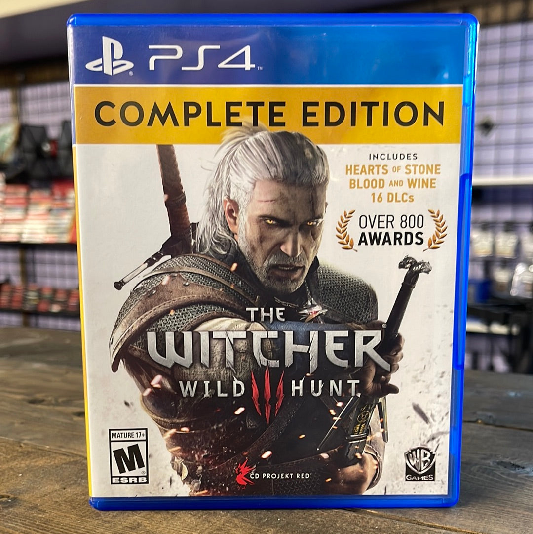 Playstation 4 - The Witcher III: The Wild Hunt [Complete Edition] Retrograde Collectibles Action RPG, Atmospheric, CD PROJEKT RED, CIB, Geralt of Rivia, Mature, Open World, Playstation 4, PS Preowned Video Game 
