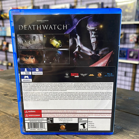 Playstation 4 - Warhammer 40,000: Deathwatch Retrograde Collectibles CIB, Multiplayer, Playstation 4, PS4, Rodeo Games, Space Marines, Strategy, Turn-based, Tyranids, Wa Preowned Video Game 