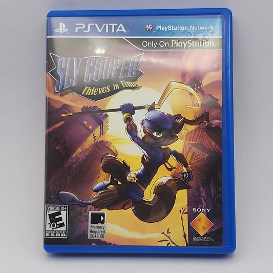 Playstation Vita - Sly Cooper: Thieves in Time Retrograde Collectibles Action, CIB, E10 Rated, platformer, playstation vita, PS Vita, Sanzaru Games, Sly Cooper, Sony, Sony Preowned Video Game 