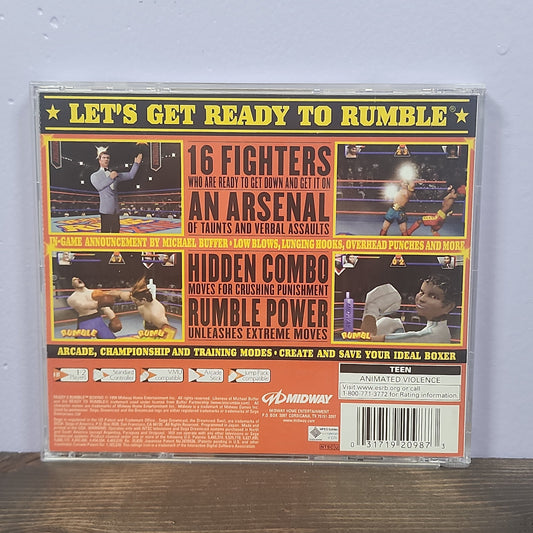 Sega Dreamcast - Ready 2 Rumble Boxing Retrograde Collectibles Boxing, CIB, DreamCast, Fighting, Midway, Ready 2 Rumble, Sega, Sports, T Rated Preowned Video Game 