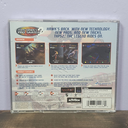 Sega Dreamcast - Tony Hawk's Pro Skater 2 Retrograde Collectibles Action, Activision, Arcade, CIB, DreamCast, Neversoft, Pro Skater, Sega, Skateboarding, Skating, Spo Preowned Video Game 