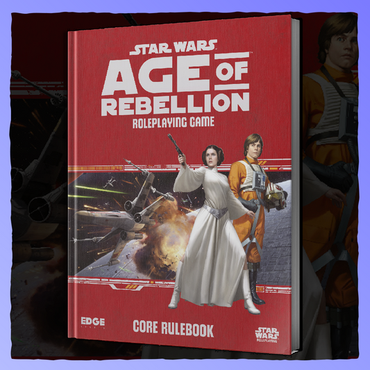 Star Wars: Age of Rebellion - Core Rulebook Retrograde Collectibles Disney, Lucasfilm, Roleplaying Game, RPG, Sci-Fi, Science Fiction, Space, Star Wars, TTRPG Role Playing Games 