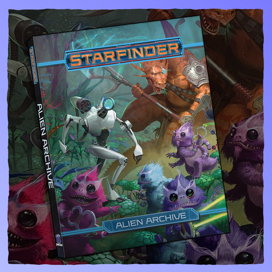 Starfinder - Alien Archive | Hardcover Retrograde Collectibles Aliens, Paizo, RPG, Sci-Fi, Science Fiction, Space, Starfinder, Tabletop RPG, TTRPG Role Playing Games 