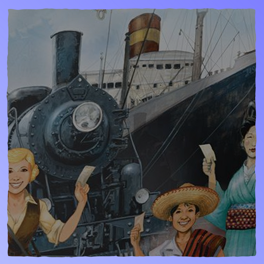 Ticket to Ride - Rails & Sails Retrograde Collectibles Board Game, Family, Management, PVP, Railroad, Ticket to Ride, Trains Board Games