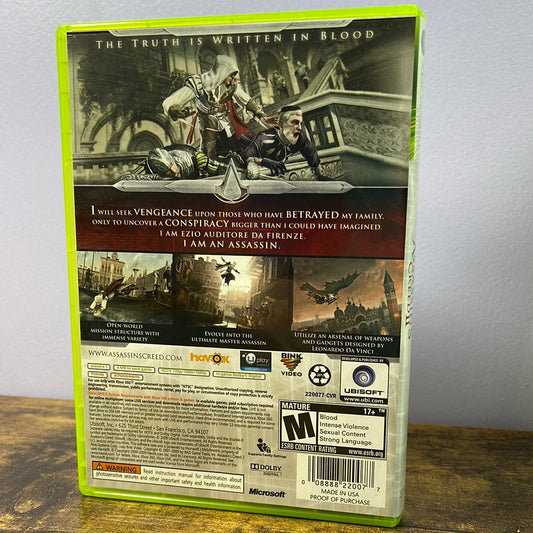 Xbox 360 - Assassin's Creed II [Best Buy Edition] Retrograde Collectibles Action, Adventure, Assassin, Assassin's Creed Series, CIB, Ezio, History, M Rated, Open World, Parko Preowned Video Game 