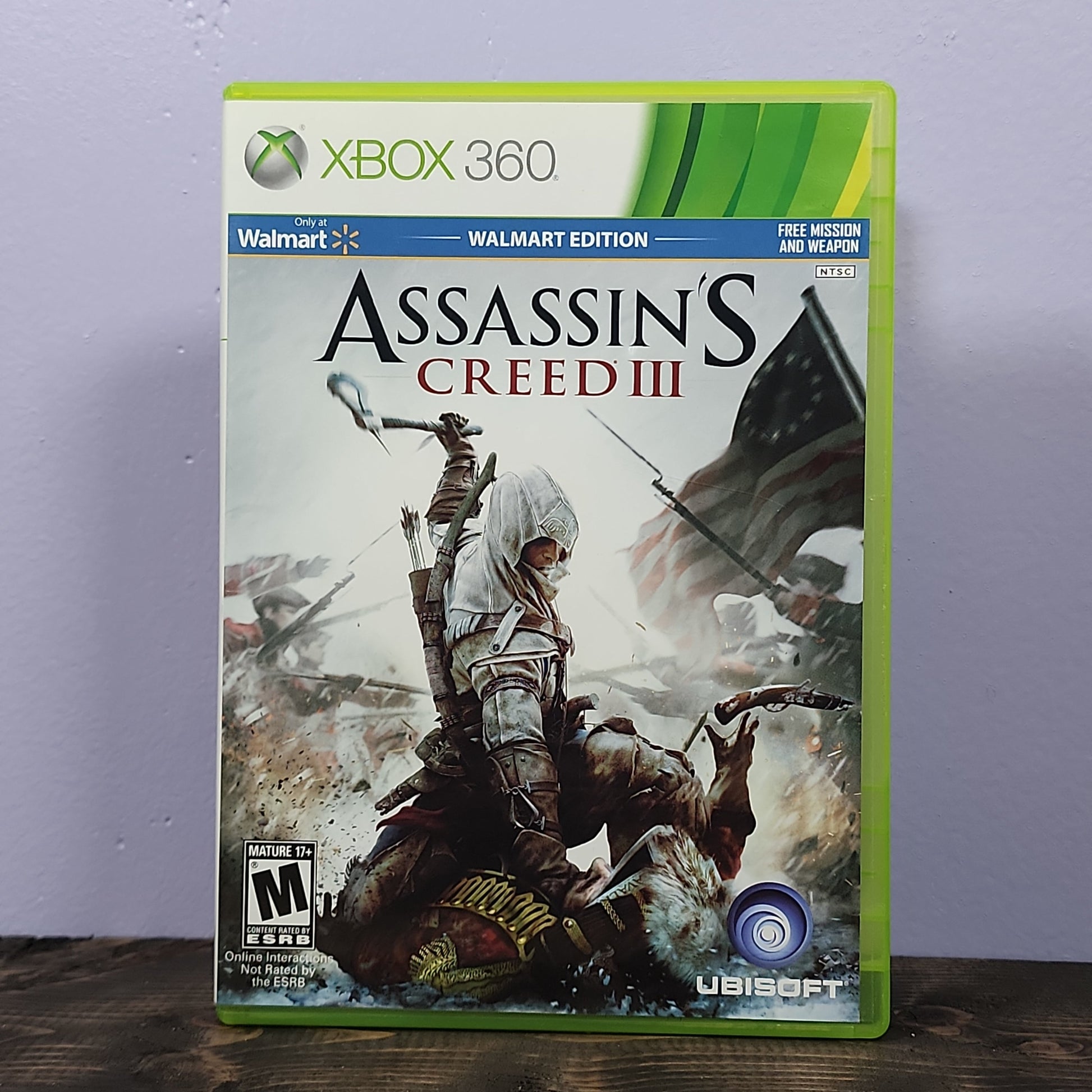 Xbox 360 - Assassin's Creed III [Walmart Edition] Retrograde Collectibles Action, Adventure, American History, Assassin, Assassin's Creed Series, CIB, History, M Rated, Open  Preowned Video Game 