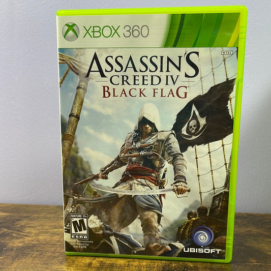Xbox 360 - Assassin's Creed IV: Black Flag Retrograde Collectibles Action, Adventure, Assassin's Creed Series, CIB, History, M Rated, Open World, Parkour, Pirates, Ste Preowned Video Game 