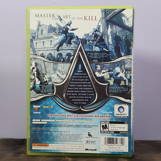 Xbox 360 - Assassin's Creed Retrograde Collectibles Action Adventure, Assassin's Creed, CIB, Historic, M Rated, Microsoft, Ubisoft, Xbox 360 Preowned Video Game 