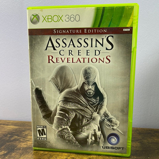 Xbox 360 - Assassin's Creed: Revelations [Signature Edition] Retrograde Collectibles 3DTV Compatible, Action, Adventure, Assassin's Creed Series, CIB, Ezio, M Rated, Open World, Parkour Preowned Video Game 