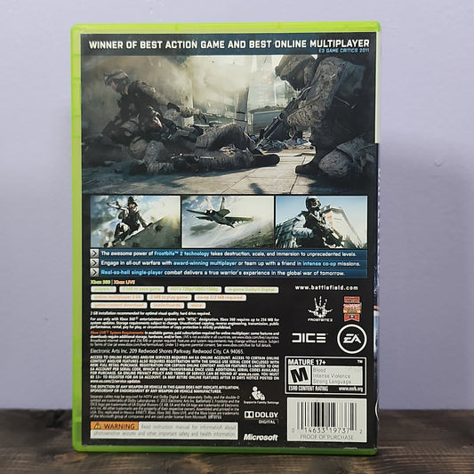 Xbox 360 - Battlefield 3 Retrograde Collectibles Action, Battlefield Series, CIB, DICE, EA, First Person Shooter, FPS, M Rated, Multiplayer, Shooter, Preowned Video Game 