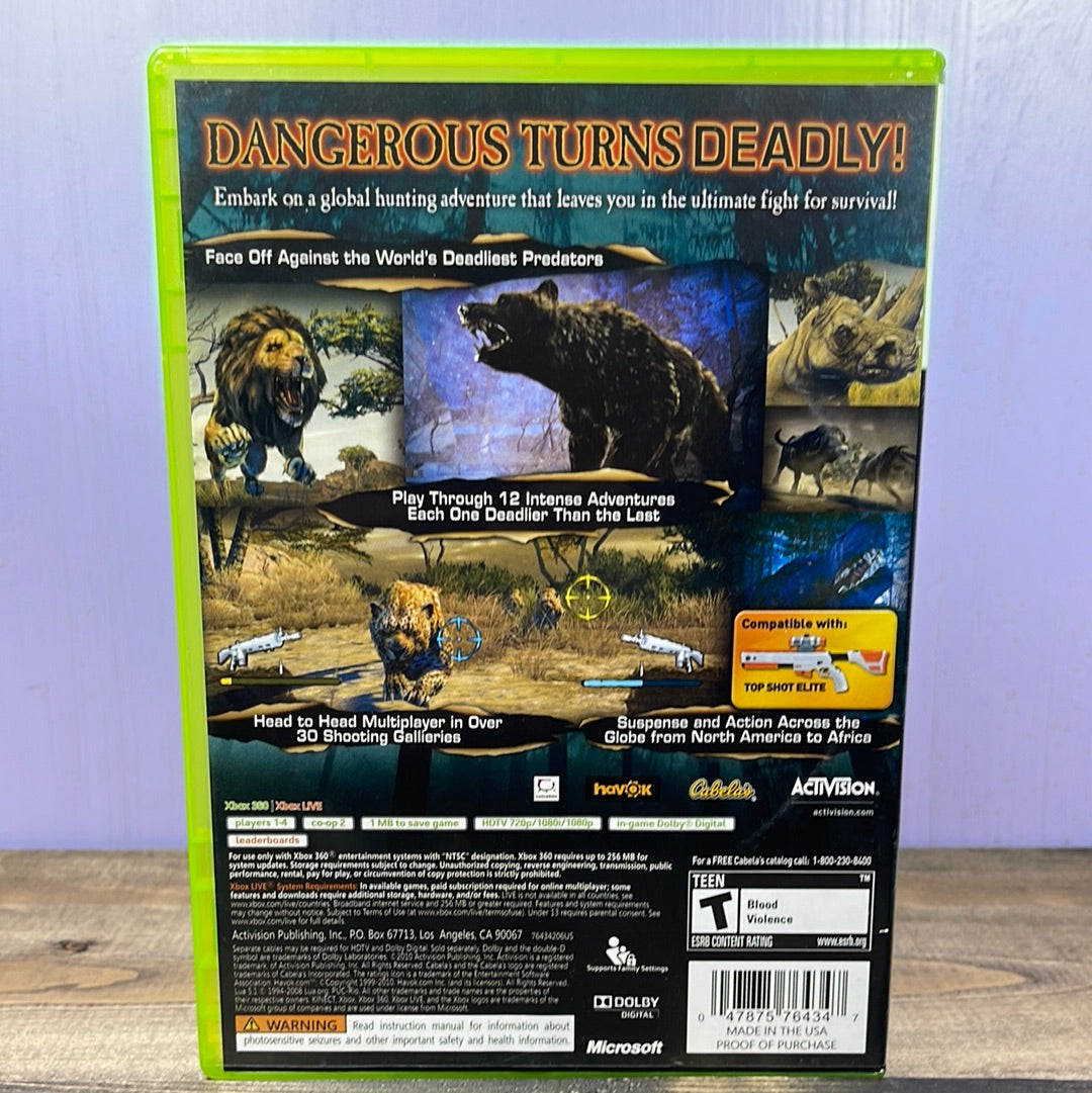 Xbox 360 - Cabela's Dangerous Hunts 2011 Retrograde Collectibles Activision, Cabela's Series, CIB, Hunting, Nature, Sports, T Rated, Xbox, Xbox 360 Preowned Video Game 