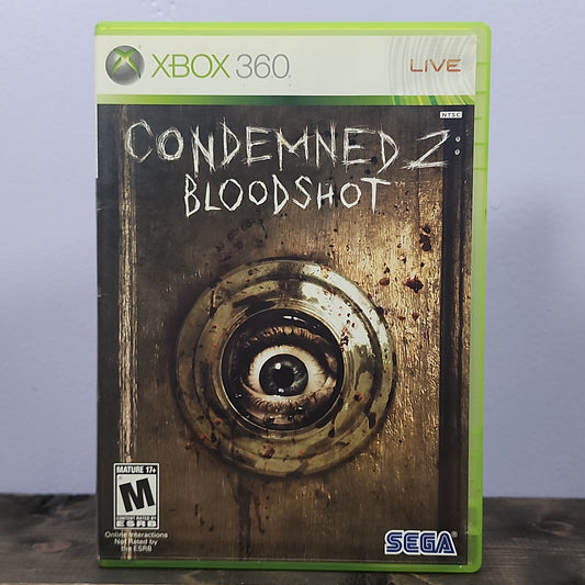 Xbox 360 - Condemned 2: Bloodshot Retrograde Collectibles Action, Adventure, CIB, Horror, M Rated, Monolith productions, SEGA, Survival, Xbox 360 Preowned Video Game