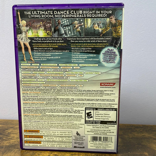 Xbox 360 - Dance Masters Retrograde Collectibles CIB, Dance, E10 Rated, Kinect, Konami, Music, Xbox, Xbox 360 Preowned Video Game 