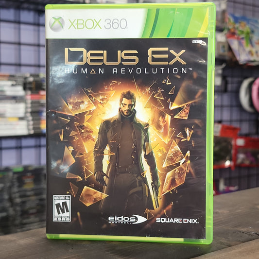 Xbox 360 - Deus Ex: Human Revolution Retrograde Collectibles Action, Adam Jensen, CIB, Cyberpunk, Deus Ex Series, Eidos, Eidos Montreal, FPS, M Rated, RPG, Sci-F Preowned Video Game 