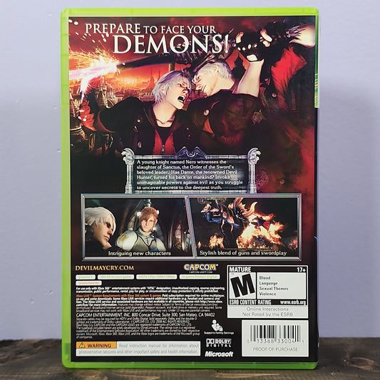 Xbox 360 - Devil May Cry 4 Retrograde Collectibles Action, Capcom, Character Action, CIB, Devil May Cry Series, Fantasy, Hack and Slash, M Rated, Xbox  Preowned Video Game 