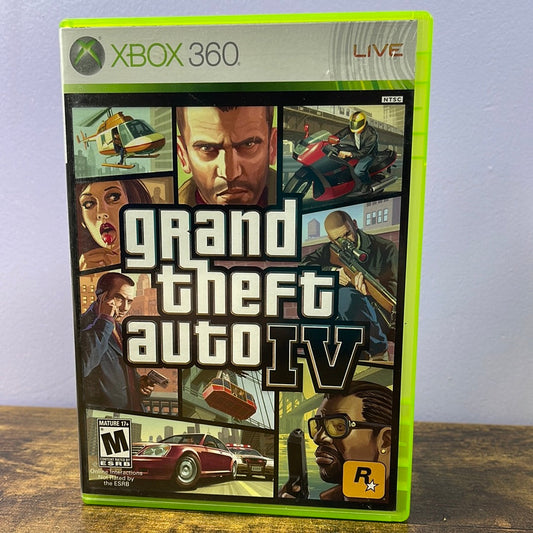 Xbox 360 - Grand Theft Auto IV Retrograde Collectibles Action, Automobile, CIB, Crime, Grand Theft Auto Series, GTA, Liberty City, M Rated, Multiplayer, Ni Preowned Video Game 