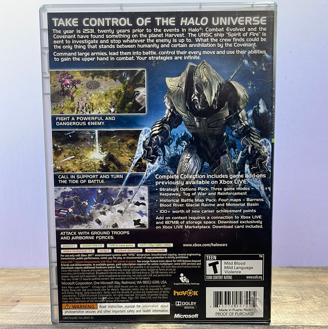 Xbox 360 - Halo Wars [Platinum Hits] Retrograde Collectibles CIB, Ensemble Studios, Halo Series, Microsoft Game Studios, Real-Time Strategy, RTS, Sci-Fi, Strateg Preowned Video Game 