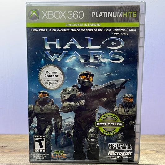 Xbox 360 - Halo Wars [Platinum Hits] Retrograde Collectibles CIB, Ensemble Studios, Halo Series, Microsoft Game Studios, Real-Time Strategy, RTS, Sci-Fi, Strateg Preowned Video Game 