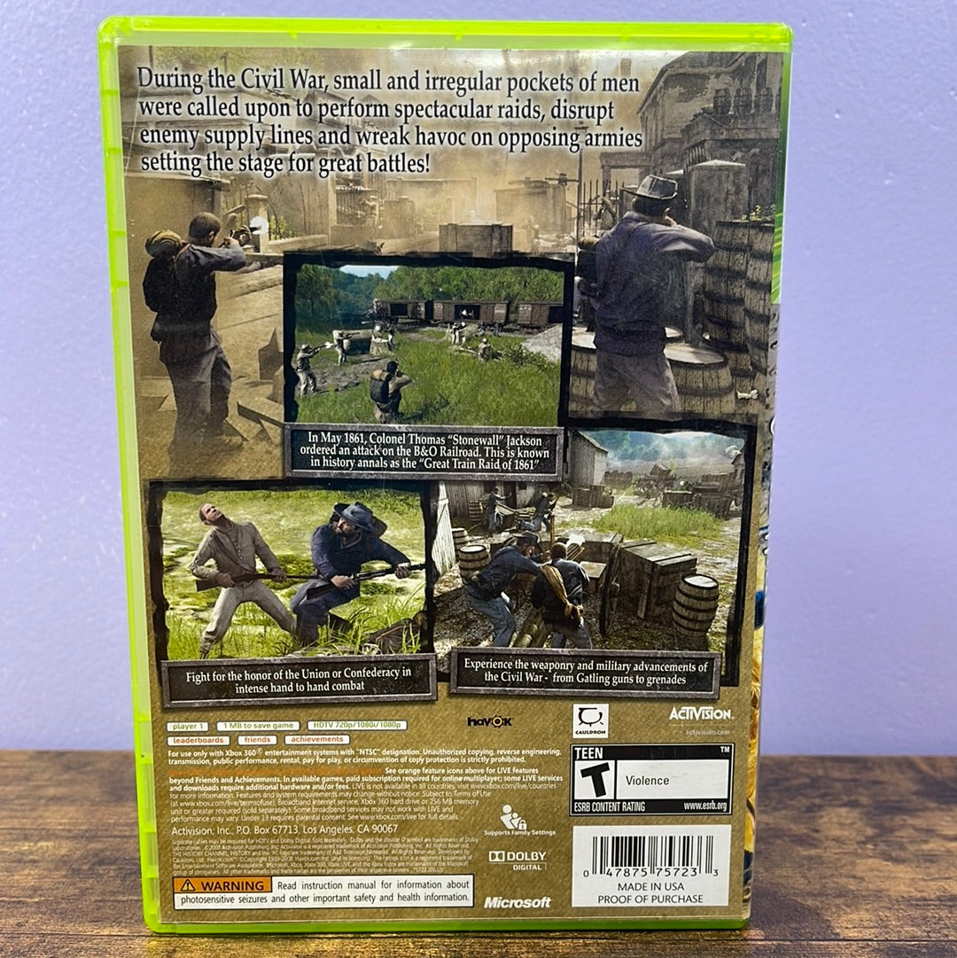 Xbox 360 - History Channel Civil War: Secret Missions Retrograde Collectibles Action, Activision, CIB, First Person Shooter, Historic, T Rated, The History Channel, Xbox 360 Preowned Video Game 