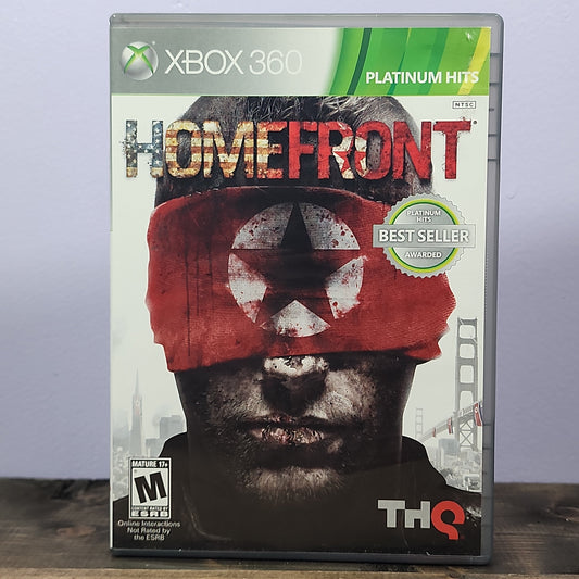 Xbox 360 - Homefront [Platinum Hits] Retrograde Collectibles Action, CIB, First Person Shooter, Kaos Studios, M Rated, Shooter, THQ, Xbox 360 Preowned Video Game 