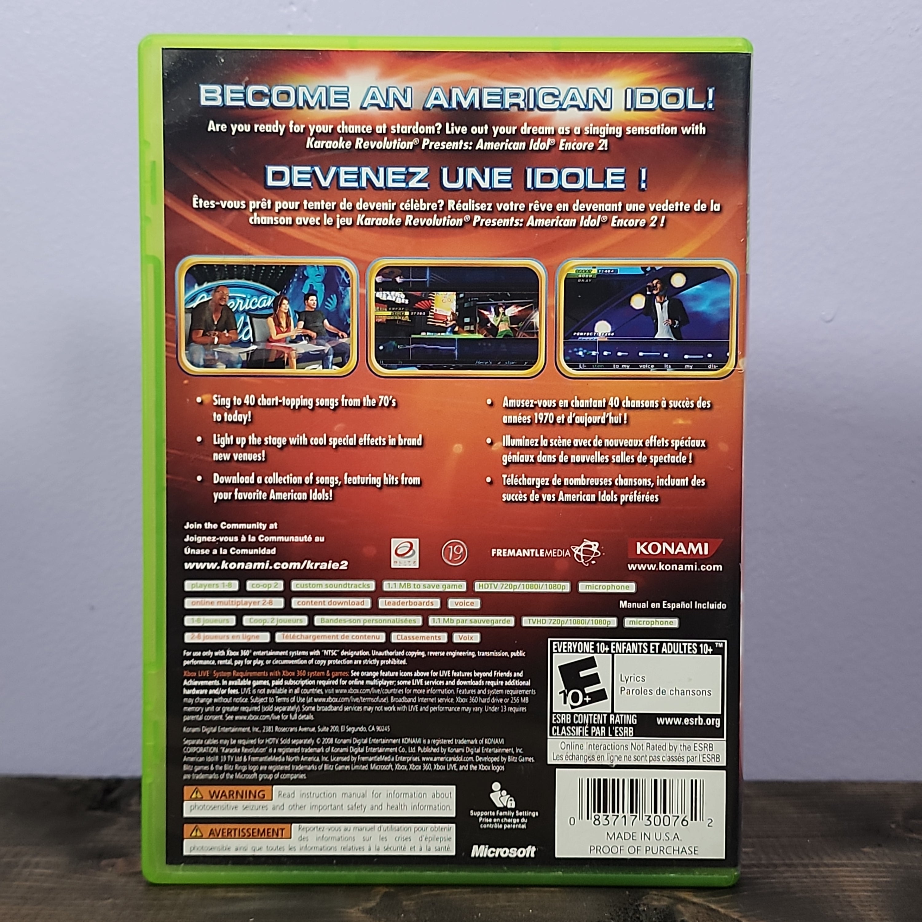 Xbox 360 - Karaoke Revolution Presents: American Idol Encore 2 ...