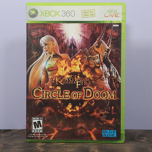 Xbox 360 - Kingdom Under Fire: Circle of Doom Retrograde Collectibles Action, Blueside, CIB, Kingdom Under Fire, M Rated, Microsoft Game Studios, RPG, Xbox, Xbox 360 Preowned Video Game 