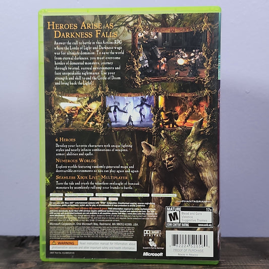 Xbox 360 - Kingdom Under Fire: Circle of Doom Retrograde Collectibles Action, Blueside, CIB, Kingdom Under Fire, M Rated, Microsoft Game Studios, RPG, Xbox, Xbox 360 Preowned Video Game