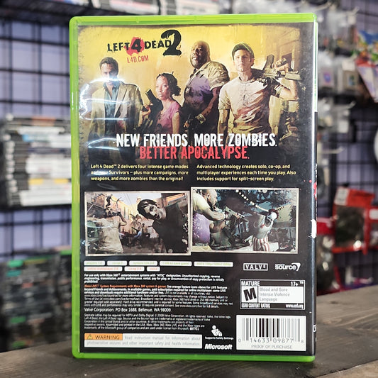 Xbox 360 - Left 4 Dead 2 Retrograde Collectibles CIB, Co-op, First Person Shooter, FPS, Left 4 Dead Series, M Rated, Multiplayer, Valve, Xbox 360, Zo Preowned Video Game
