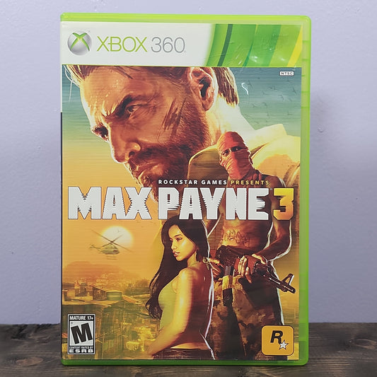 Xbox 360 - Max Payne 3 Retrograde Collectibles Action, Adventure, CIB, M Rated, Max Payne, Rockstar Games, Shooter, Third-Person, Xbox, Xbox 360 Preowned Video Game 