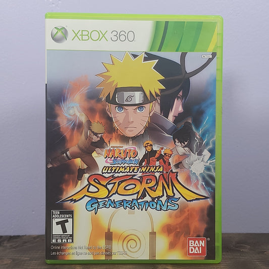 Xbox 360 - Naruto Shippuden: Ultimate Ninja Storm Generations Retrograde Collectibles CIB, Multiplayer, Naruto, Ninja Storm, T Rated, Xbox 360 Preowned Video Game 