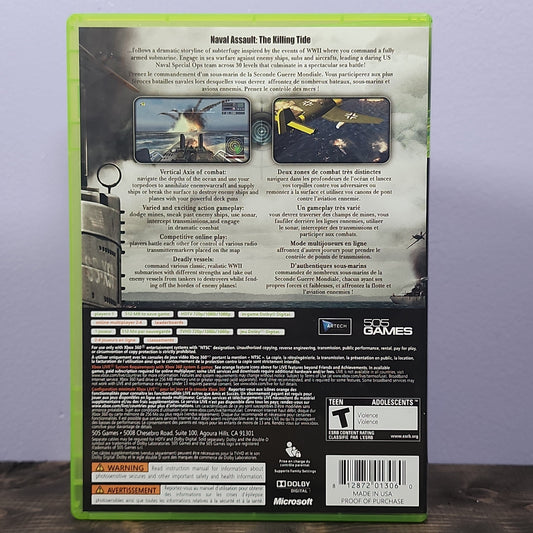 Xbox 360 - Naval Assault: The Killing Tide Retrograde Collectibles  Preowned Video Game 