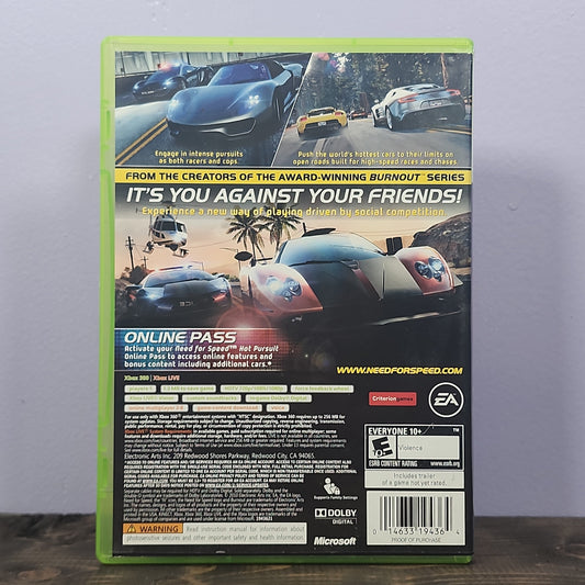 Xbox 360 - Need for Speed: Hot Pursuit Retrograde Collectibles CIB, Driving, E10 Rated, EA, Microsoft, Modern, Need for Speed, Racing, Xbox, Xbox 360 Preowned Video Game 