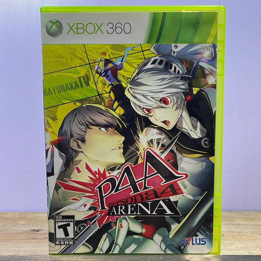 Xbox 360 - Persona 4 Arena Retrograde Collectibles Anime, Arc System Works, Atlus, CIB, Fighting, Multiplayer, Persona Series, T Rated, Weeb, Xbox 360 Preowned Video Game 