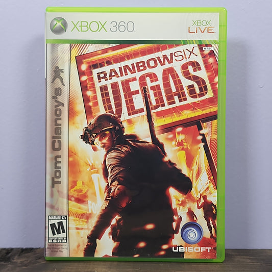 Xbox 360 - Rainbow Six Vegas Retrograde Collectibles Action, CIB, First Person Shooter, M Rated, Rainbow Six Series, Shooter, Tactical, Tom Clancy, Ubiso Preowned Video Game 