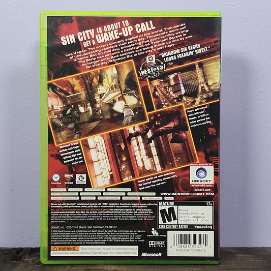 Xbox 360 - Rainbow Six Vegas Retrograde Collectibles Action, CIB, First Person Shooter, M Rated, Rainbow Six Series, Shooter, Tactical, Tom Clancy, Ubiso Preowned Video Game 