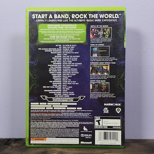 Xbox 360 - Rock Band 2 [Game Only] Retrograde Collectibles CIB, Co-op, EA, Game Only, Guitar, Harmonix, MTV, Music, Rhythm, Rhythm Game, Rock Band Series, T Ra Preowned Video Game 