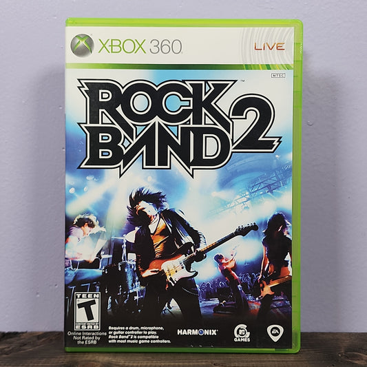 Xbox 360 - Rock Band 2 [Game Only] Retrograde Collectibles CIB, Co-op, EA, Game Only, Guitar, Harmonix, MTV, Music, Rhythm, Rhythm Game, Rock Band Series, T Ra Preowned Video Game 