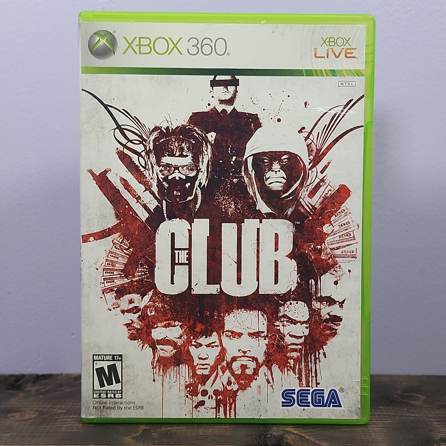 Xbox 360 - The Club Retrograde Collectibles Action, Arcade, Bizarre Creations, CIB, M Rated, SEGA, Third Person Shooter, Xbox 360 Preowned Video Game 
