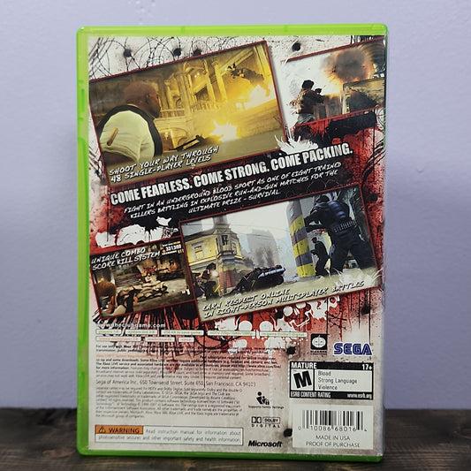 Xbox 360 - The Club Retrograde Collectibles Action, Arcade, Bizarre Creations, CIB, M Rated, SEGA, Third Person Shooter, Xbox 360 Preowned Video Game 