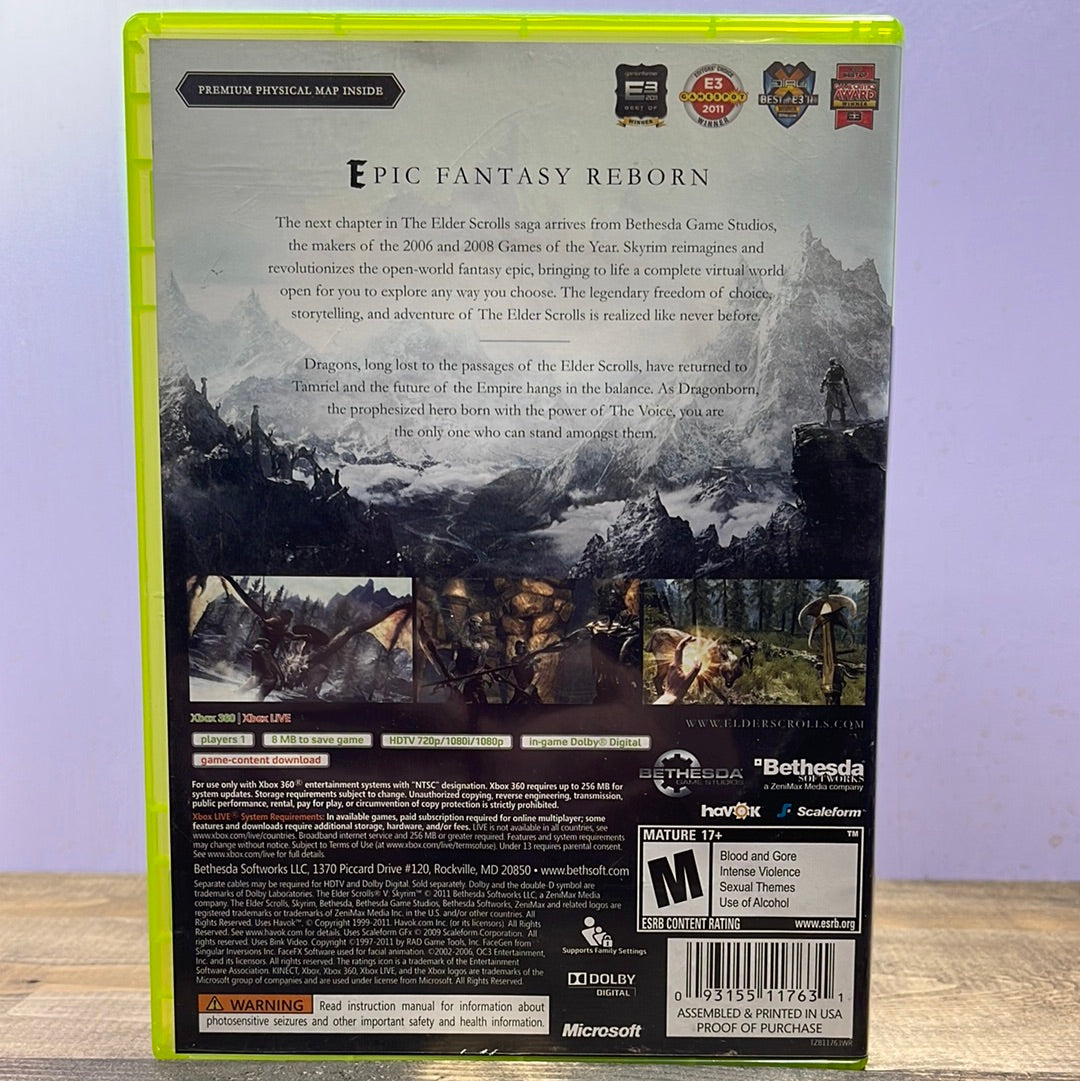 Xbox 360 - The Elder Scrolls V: Skyrim Retrograde Collectibles Adventure, Bethesda, CIB, M Rated, Open World, Rimming, RPG, Singleplayer, The Elder Scrolls Series, Preowned Video Game 