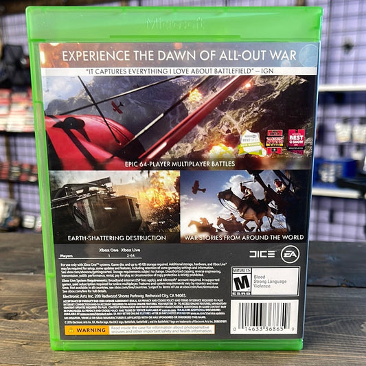 Xbox One - Battlefield 1 Retrograde Collectibles Battlefield, CIB, DICE, EA, First Person Shooter, FPS, War, World War I, Xbox One Preowned Video Game 