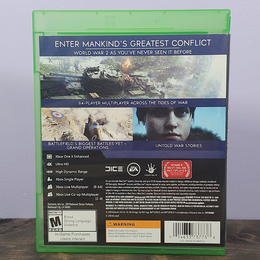 Xbox One - Battlefield V Retrograde Collectibles Action, Battlefield, CIB, DICE, EA, First-Person, FPS, M Rated, Military, Shooter, War, Xbox, Xbox O Preowned Video Game