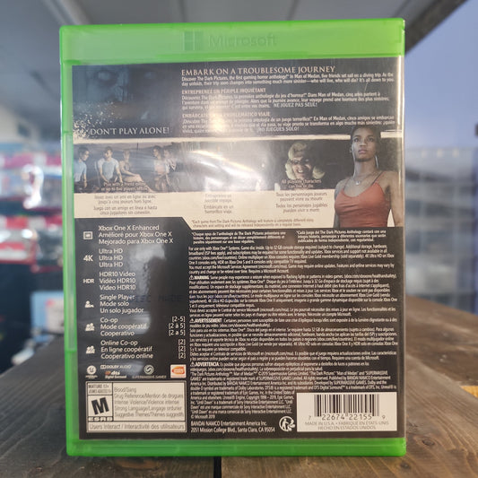 Xbox One - Dark Pictures Anthology: Man of Medan Retrograde Collectibles adventure, Bandai Namco, Choices Matter, CIB, Co-op, Horror, Supermassive Games, Supernatural Preowned Video Game 