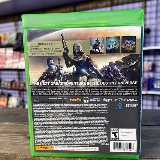 Xbox One - Destiny: The Taken King Legendary Edition Retrograde Collectibles Action, Activision, Bungie, CIB, Destiny, First Person Shooter, Looter Shooter, MMO, Multiplayer, Xb Preowned Video Game 