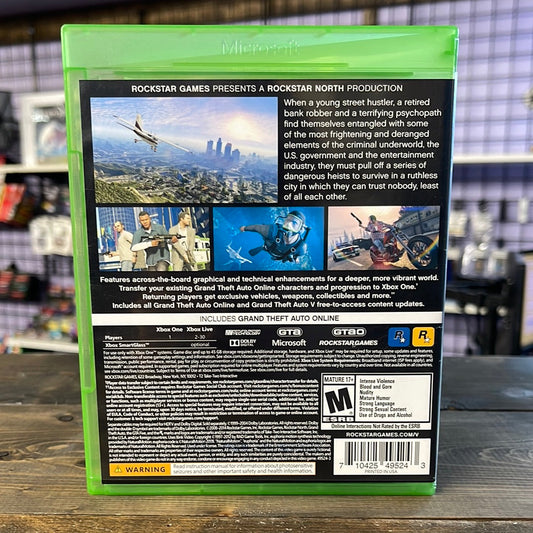 Xbox One - Grand Theft Auto V Retrograde Collectibles Action, CIB, Crime, Grand Theft Auto, Grand Theft Auto Series, GTA, Multiplayer, Open World, Rocksta Preowned Video Game