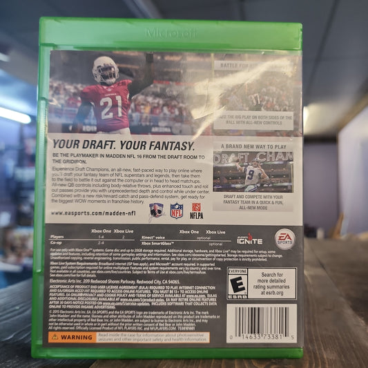 Xbox One - Madden 16 Retrograde Collectibles American Football, CIB, EA, EA Sports, Football, Madden, Odell Beckham Jr, Sports, Xbox One Preowned Video Game 